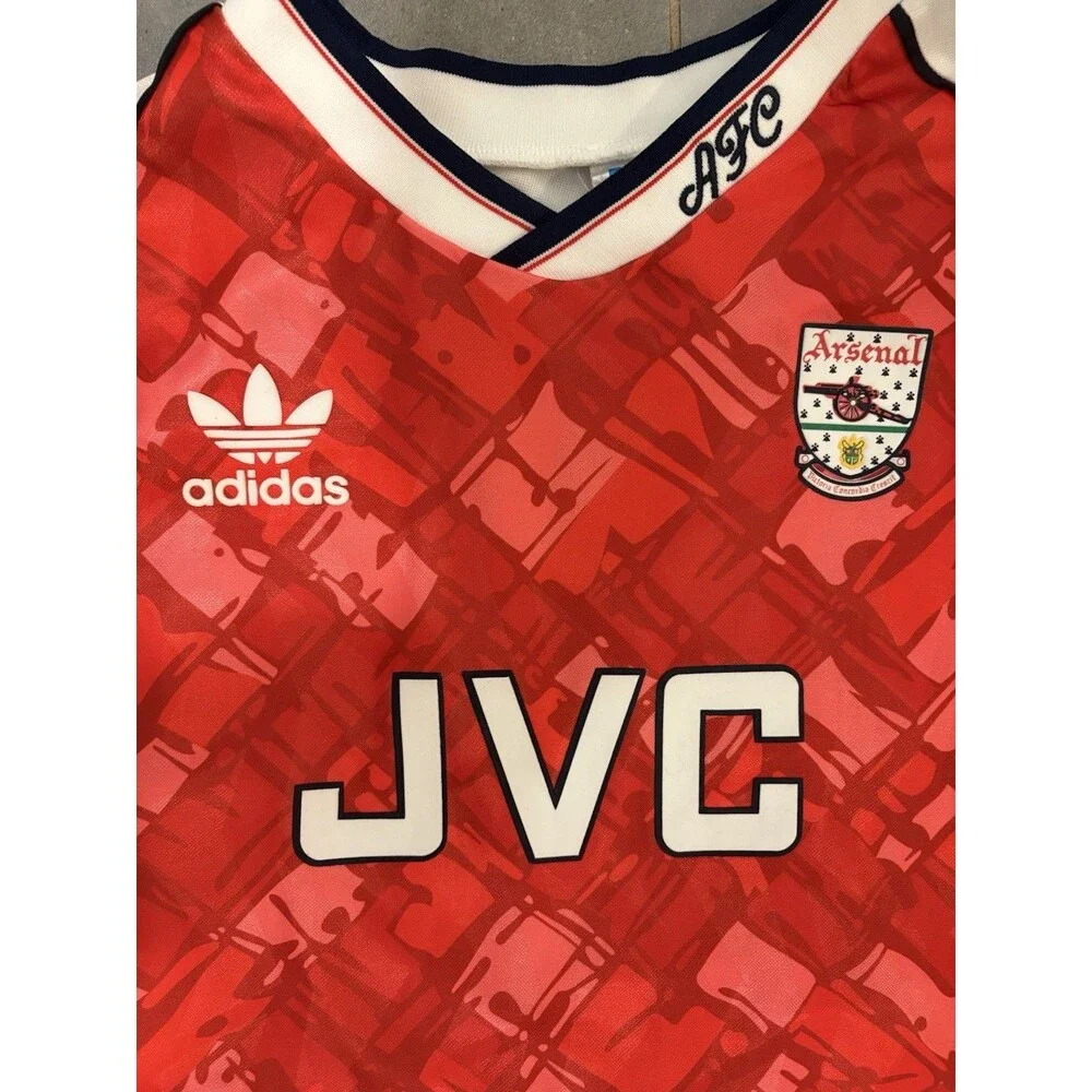 arsenal vintage jersey football Shirt home 1990 1992 soccer RARE Adidas size S